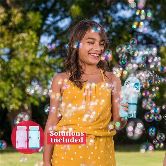 Bubble Guns Kit Whale Autoc Bubble Maker Blower Machine with 4 Bubble Solution - Picture 5 of 6